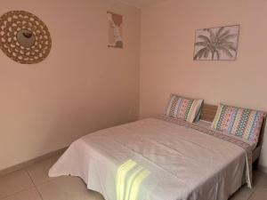 a bedroom with a bed in a room at Résidence la rosée in Mamoudzou