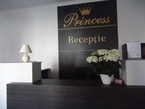 Lobbyen eller receptionen på Pensiunea Princess