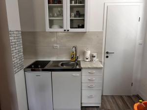 Kuchyň nebo kuchyňský kout v ubytování Apartman Borna