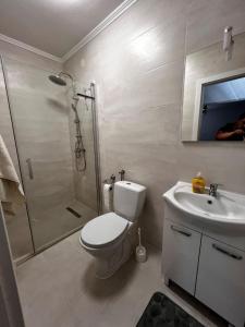 Koupelna v ubytování Apartman Borna + 34 fotografií