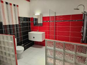 Koupelna v ubytování Gîte Rubis Passion