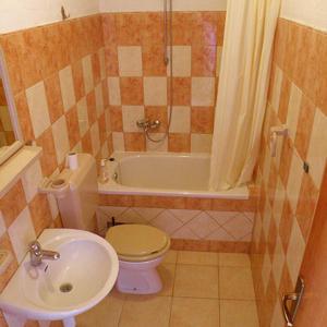 Koupelna v ubytování Apartments Ana