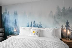 Letto o letti in una camera di Lazy Duck Inn