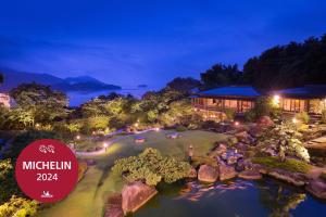 Landskap semula jadi dekat dengan ryokan