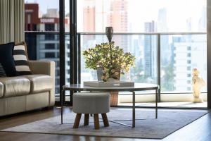 Posezení v ubytování Oracle Beachfront Apartments Broadbeach