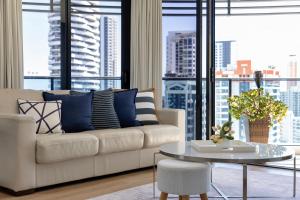 Posezení v ubytování Oracle Beachfront Apartments Broadbeach