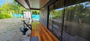 Balkón nebo terasa v ubytování Cahuita Nest Containers studio homes