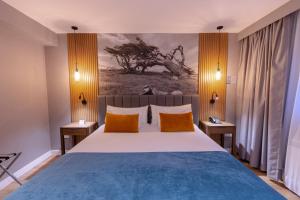 Cama ou camas em um quarto em Alto Andino Hotel