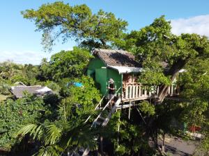 Zahrada ubytování Tanna Volcano View Tree House