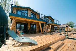 Balkón nebo terasa v ubytování Villa Boga on Ada Bojana