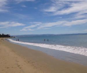 a group of people in the water at the beach at Beach Holiday Home-Close to Airport-3 Bed & 2 Bath in Lauderdale