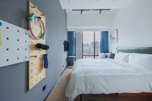 Letto o letti in una camera di 瀚寓夏天 Hanns Summer