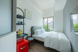 Letto o letti in una camera di 瀚寓夏天 Hanns Summer