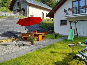 Zahrada ubytování Apartamenty u Joli