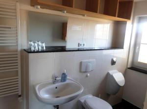 Koupelna v ubytování Apartmenthaus Ostseeluft + 29 fotografií