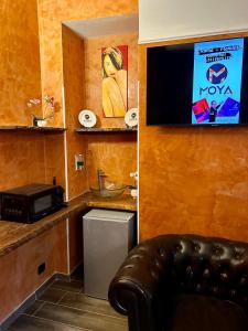 Køkken eller tekøkken på Suites Moya 1 - SPA in Camera