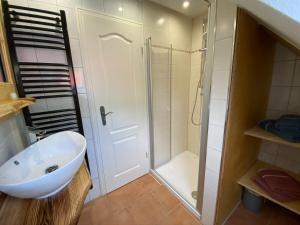 Koupelna v ubytování Ferienhaus -Möwennest-