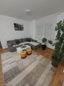 Uma área de estar em Apartman Luka