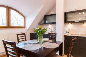 Kuchyňa alebo kuchynka v ubytovaní udanypobyt Apartament z Basenem