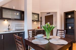 Kuchyňa alebo kuchynka v ubytovaní udanypobyt Apartament z Basenem