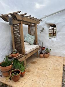 Patio lub wspólna przestrzeń na świeżym powietrzu w obiekcie Cortijo Calma - Countryside Peace & Tranquility