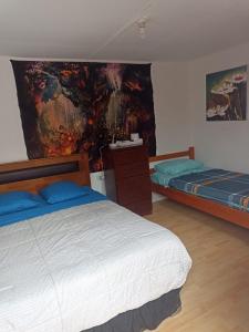 Postel nebo postele na pokoji v ubytování El valle