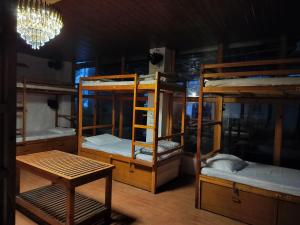 A bed or beds in a room at Jungle by sturmfrei Pushkar