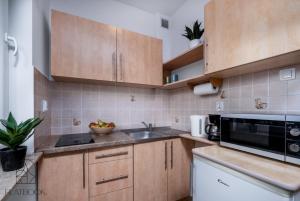 Kuchyň nebo kuchyňský kout v ubytování Apartamenty - Krynica Morska Gdańska