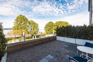 Ein Balkon oder eine Terrasse in der Unterkunft Seehotel am Kaiserstrand