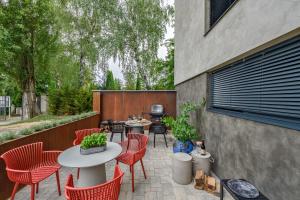 Zahrada ubytování Art Apartmens Kyjov