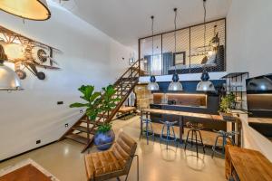 Kuchyň nebo kuchyňský kout v ubytování Art Apartmens Kyjov