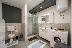 Koupelna v ubytování Apartman Dora Metković