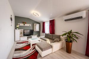 TV a/nebo společenská místnost v ubytování Apartman Dora Metković