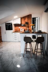 Kuchyň nebo kuchyňský kout v ubytování Apartman Sofija Kotor-Ljesevici