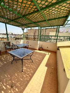 Balkón nebo terasa v ubytování Riad Shama Fes