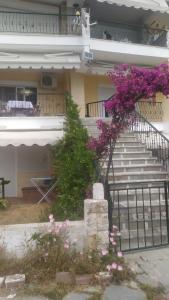 Balkón nebo terasa v ubytování Blue Beach Siviri Chalkidiki