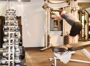 Fitness centrum a/nebo fitness zařízení v ubytování Wohlfühlhotel Sonnengarten