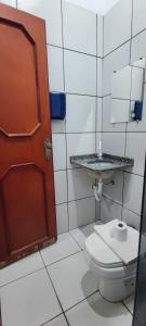 Baðherbergi á Hotel Marambaia Ponta Porã