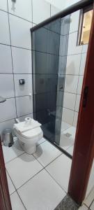 Baðherbergi á Hotel Marambaia Ponta Porã