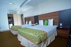 Кровать или кровати в номере Hotel Laja Real
