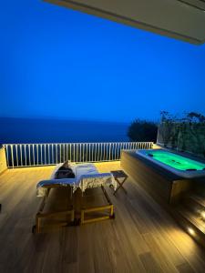a room with a pool table and a pool table at SeaJewelsDeluxurySuite in Amalfi