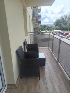 Balkón nebo terasa v ubytování Uroczy Apartament