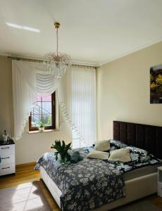 Leśne Wzgórze Korbielów客房内的一张或多张床位