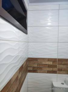 Koupelna v ubytování Casa próximo ao mar, 100 mts