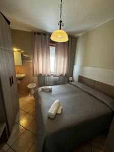 Postel nebo postele na pokoji v ubytování Albergo Carla