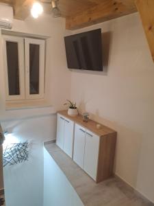 TV a/nebo společenská místnost v ubytování Apartment Cvita