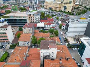 Nespecifikovaný výhled na destinaci Istanbul nebo výhled na město při pohledu z hotelu