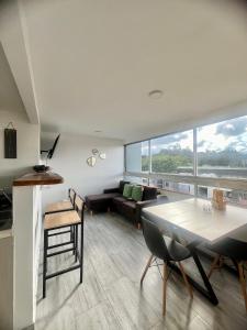 Χώρος καθιστικού στο Apartamento familiar y de descanso
