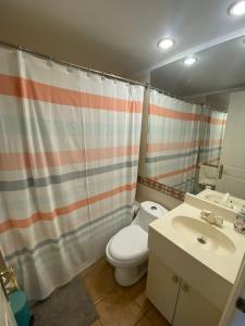 Koupelna v ubytování Departamento en la puntilla villarrica