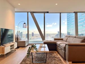 Χώρος καθιστικού στο Exclusive 3B2B Apartments At WSP